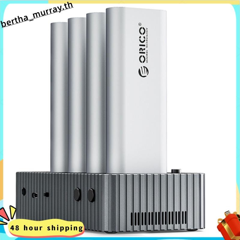 กล่อง Clone SSD ของออฟไลน์ USB4 40Gbps 4 Bay M. 2 NVMe SSD Clone Docking Station สําหรับ SSD ภายใน D