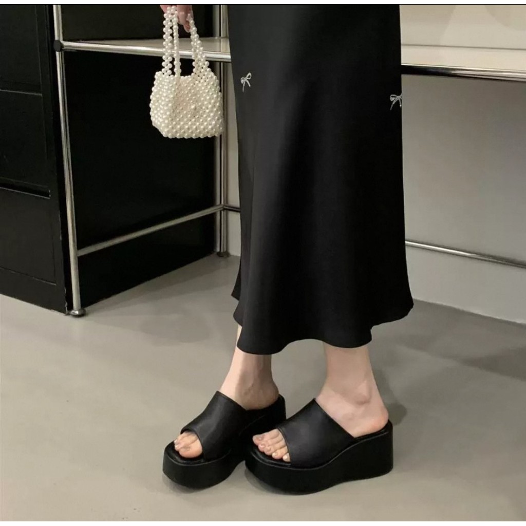 D - MS 881 รองเท้าแตะ Bubufly Canoe สีดํา