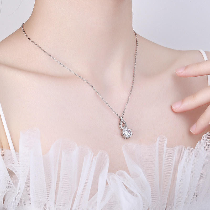 สร้อยคอโซ่เงินแท้ 100% S925 สไตล์เกาหลี เครื่องประดับแฟชั่น สําหรับผู้หญิง AYC01-RP