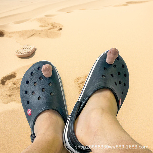 jibbitz crocs ของแทั jibbitz ข้ามพรมแดนจําลองฟุตนิ้วหัวแม่มือหลุมรองเท้าบิ๊กนิ้วเท้าอุปกรณ์เสริมข้าม