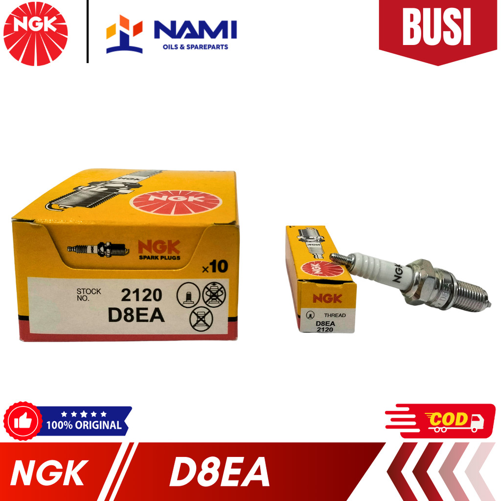 WHOLESALE *NGK D8EA / D 8 EA* หัวเทียนมอเตอร์ไซค์ - ของแท้
