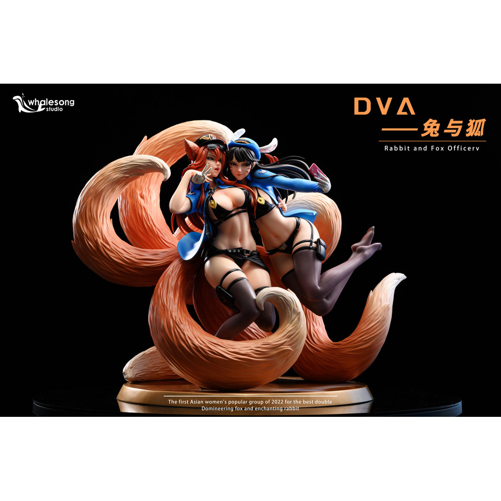 Keyue Redeem Whale Song Studio DVA รูปปั้นรูป GK Rabbit and Fox