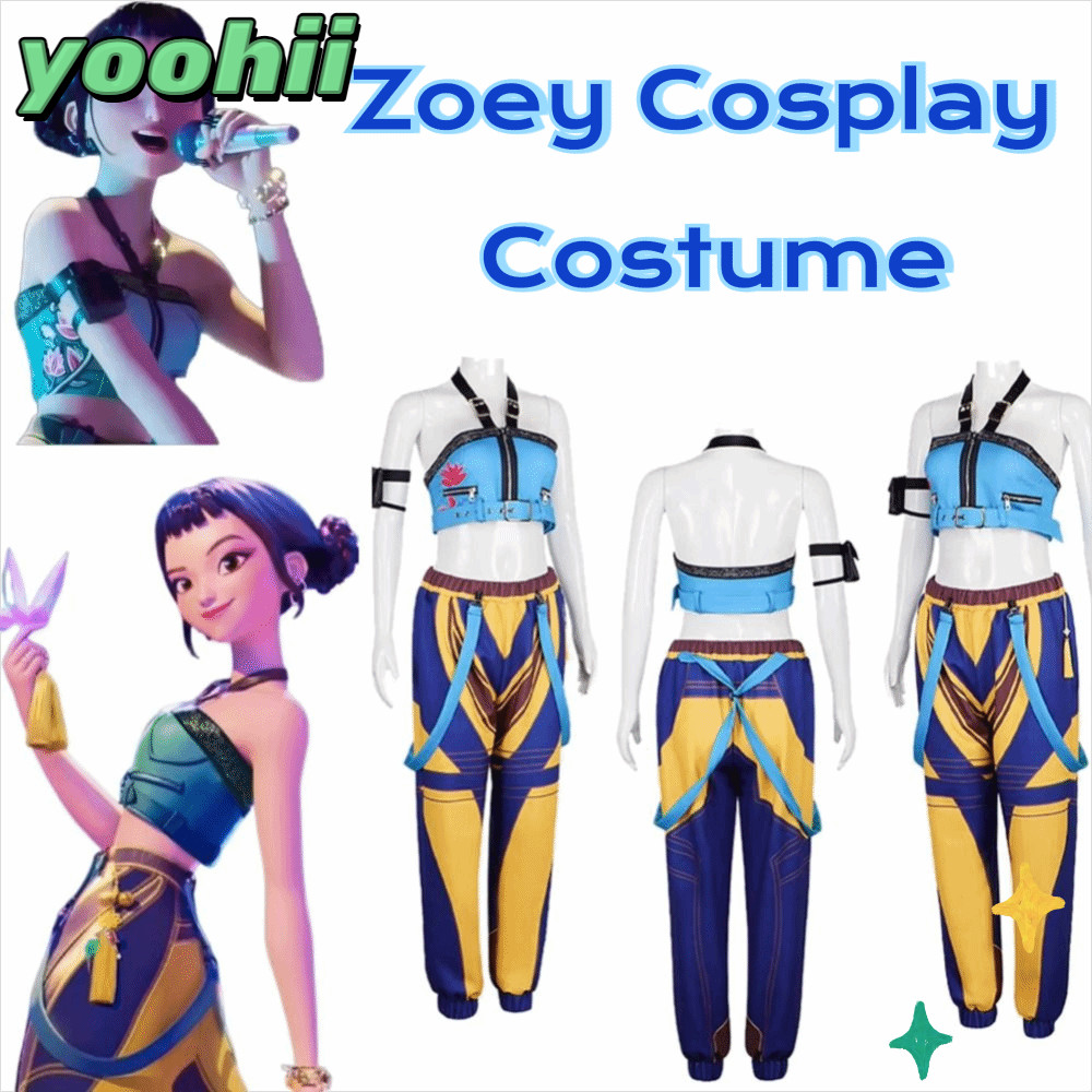 YOOHII Zoey ชุดคอสเพลย์ K-pop Group Idol และ Demon Hunter สำหรับ.Roleplay