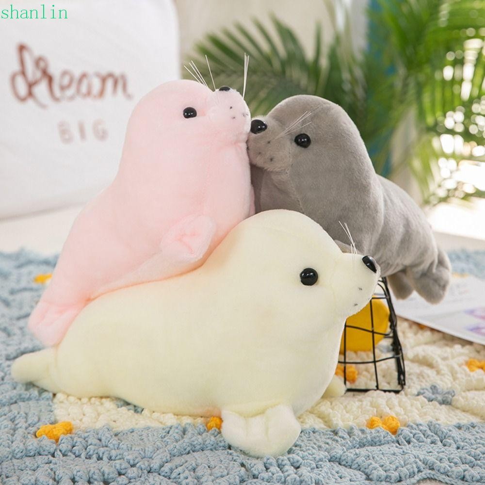 SHANLIN Seal ตุ๊กตาตุ๊กตา, น่ารัก Fluffy Seal Plush ตุ๊กตาของเล่น, Casual Comfy Plushy น่ารัก Sea Li