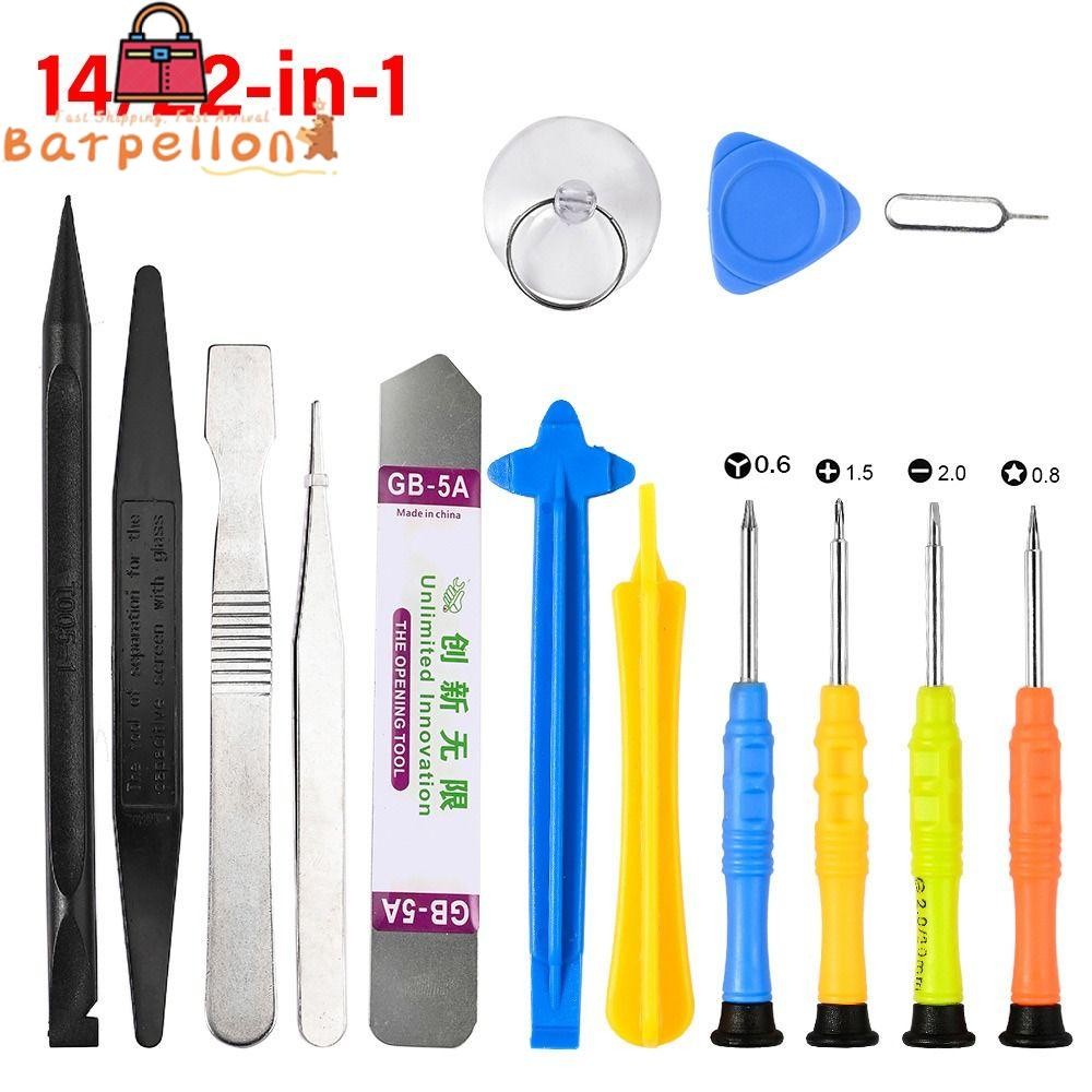 BARPELLON เครื่องมือถอดโทรศัพท์, เครื่องมือมือ 14/22-in-1 เครื่องมือซ่อมโทรศัพท์มือถือ, หน้าจอคู่มือ
