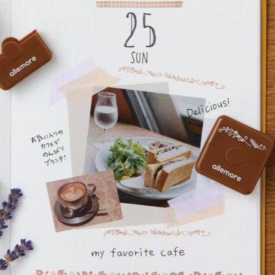 ตราธงญี่ปุ่น Shachihata Soaked Seal Stacking Music Roller Seal Title Weather Handbook Seal วัสดุ