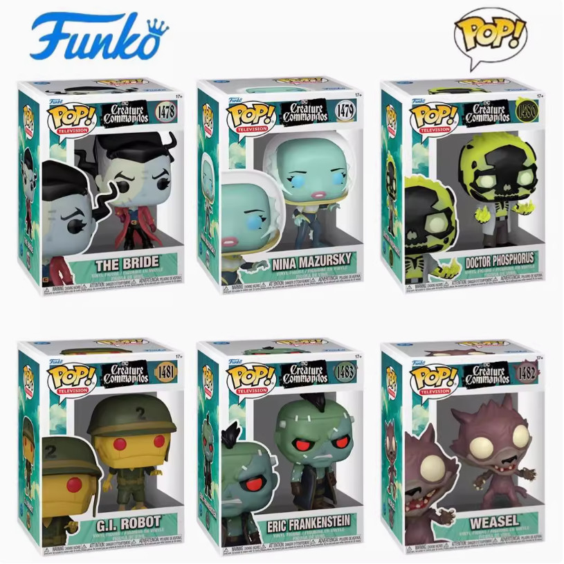 Funko POP DC Creature Commandos Figure Doctor Phosphorus Mermaid Franken [จัดส่งด่วน]