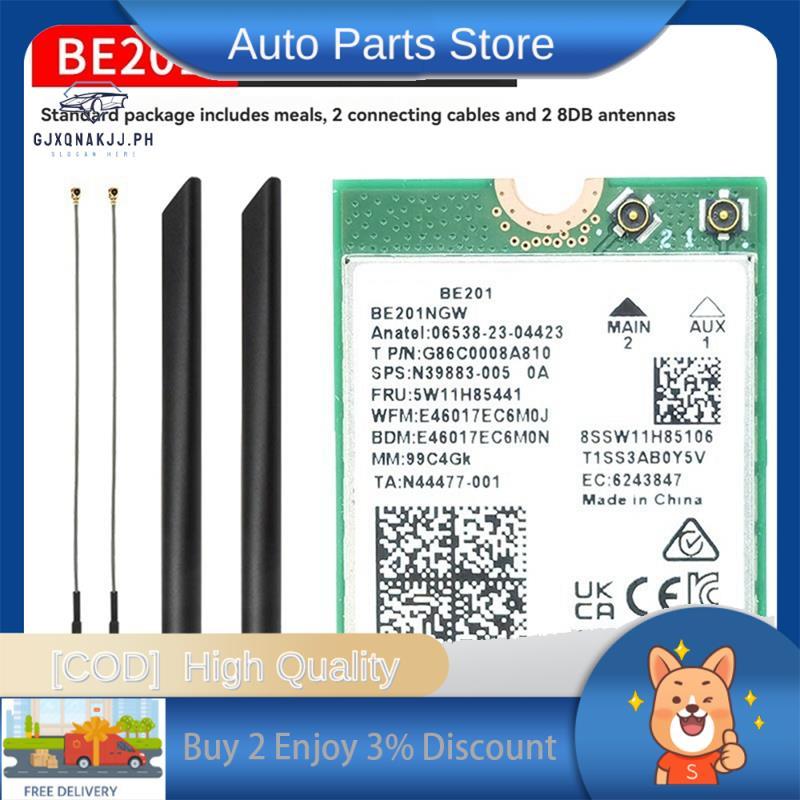 BE201 BE201NGW WIFI7 การ์ด M.2 Cnvio3 8774Mbps Tri-Band BT5.4 โมดูลไร้สายพร้อมเสาอากาศ 8DB สําหรับ W