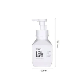 【VINIMALL คุณภาพดี】ขวดปั๊มสบู่รีฟิล 280/400/600ml ดีไซน์มินิมอล คุณภาพสูง ใช้งานอเนกประสงค์ WASH03 S29