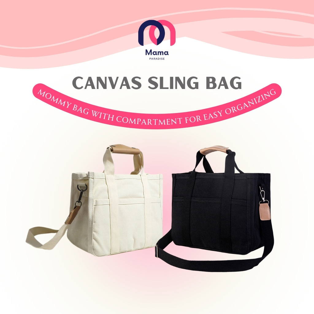 Stylis Canvas Large Capacity Mommy & Diaper Bag Nursing Bag Mommy & Baby Travel Bag