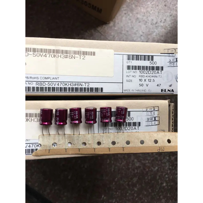 10 ชิ้น/30 ชิ้น ELNA สีแดง Robe RBD BP Promise สําหรับ AUDIO Electrolytic Capacitor 50v47uf 10*12.5 