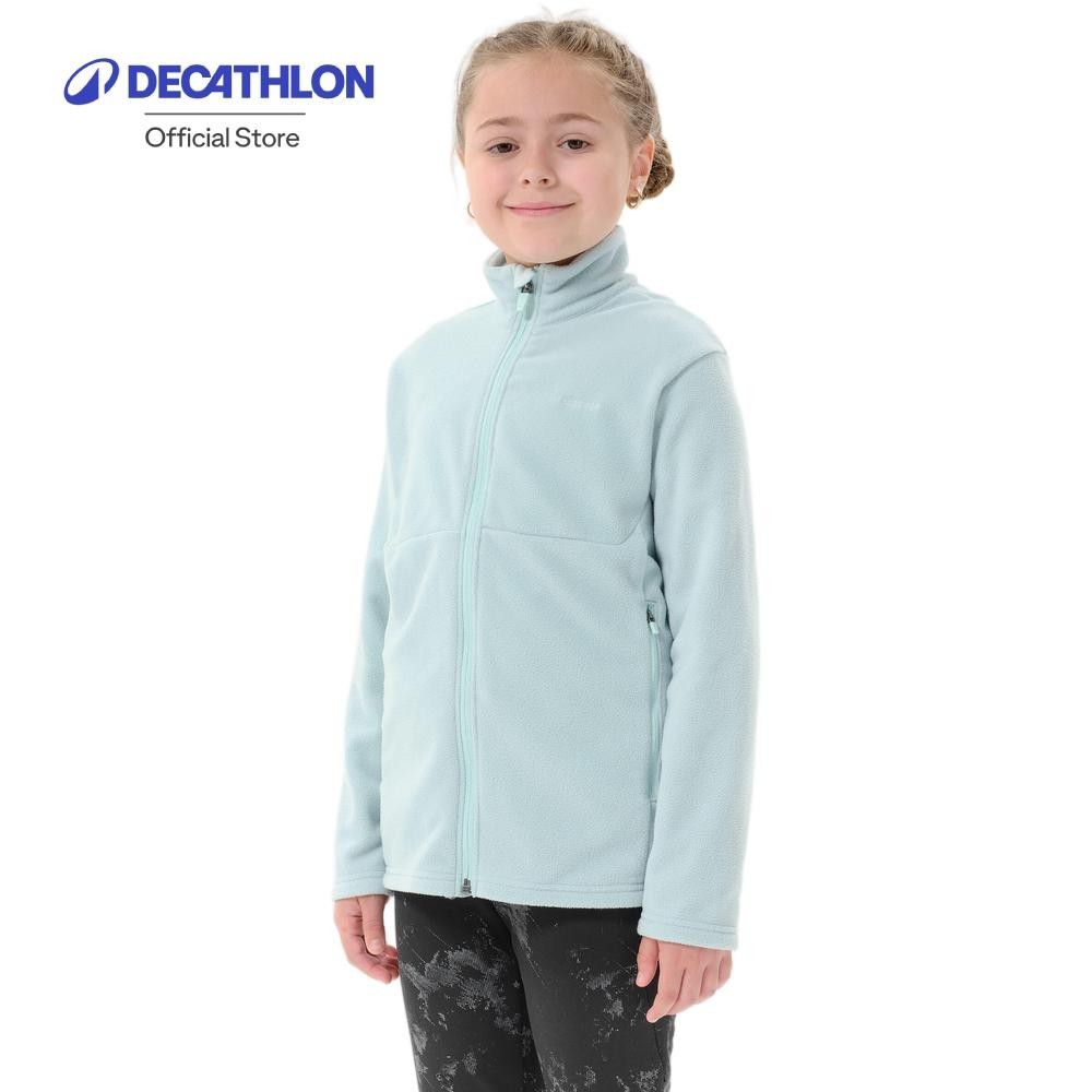 Decathlon Kids’ hiking fleece jacket MH500 Zip, 7-15 years เสื้อแจ็คเก็ตเดินป่าสำหรับเด็ก 7-15 ปี รุ