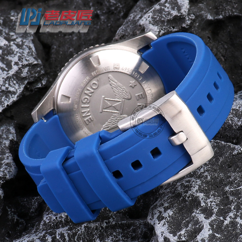 เหมาะสําหรับ Langqin Concas L3 กีฬาซิลิโคนเทป L3.781.4 L3.742.4 สาย Arc 21 22 มม.ชาย