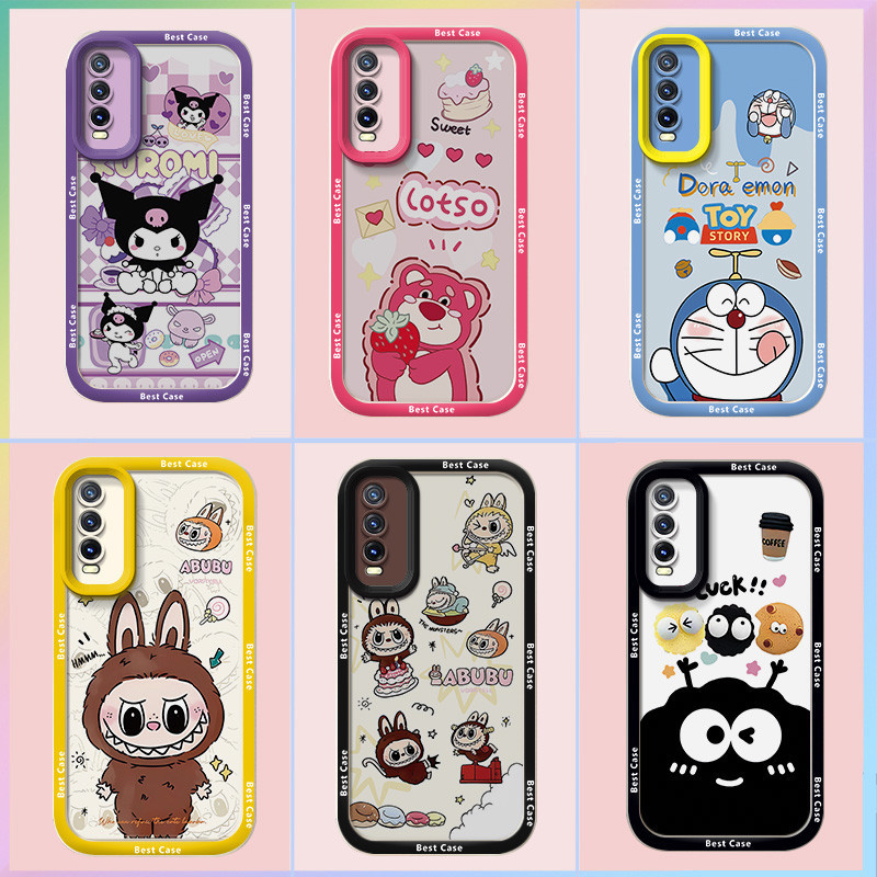 เคส Vivo Y20 Y20S Y12S Y12A V2026 V2029 V2043 ปลอกเข้ากันได้กับ Kuromi Pop Mart ปลอกโทรศัพท์น่ารักกา