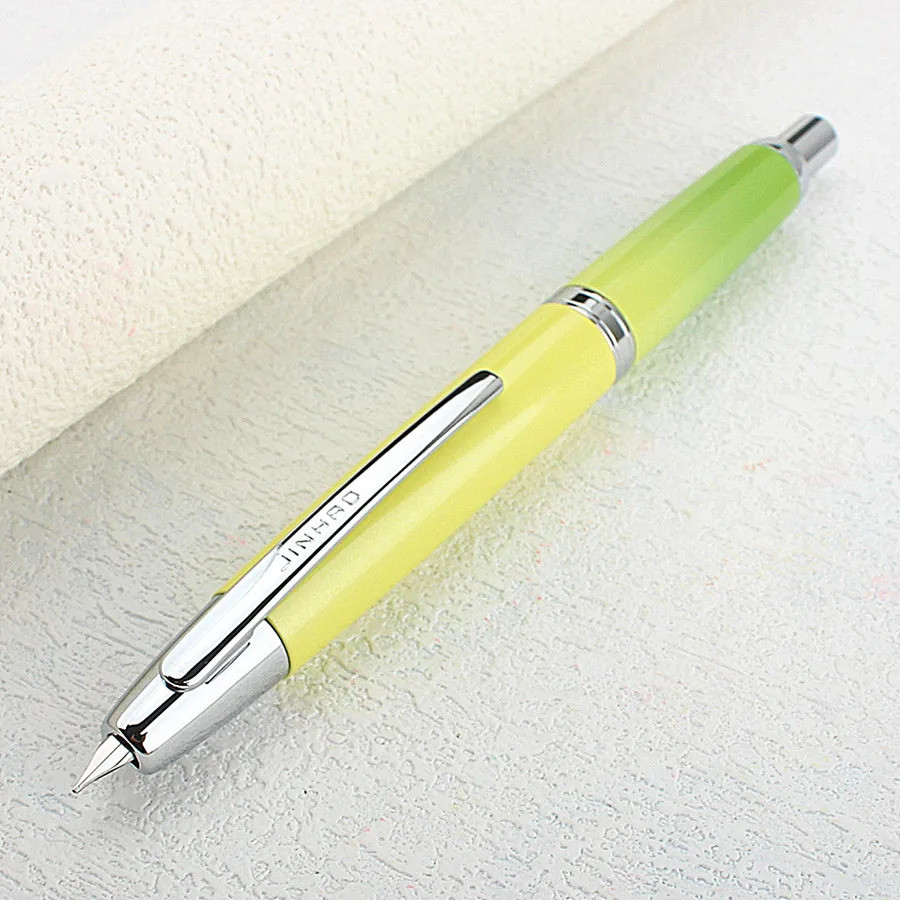 Jinhao 10 Retractable Press Fountain Pen Ef/f Nib พร้อมหมึกแปลงเขียนของขวัญปากกา Must-Have