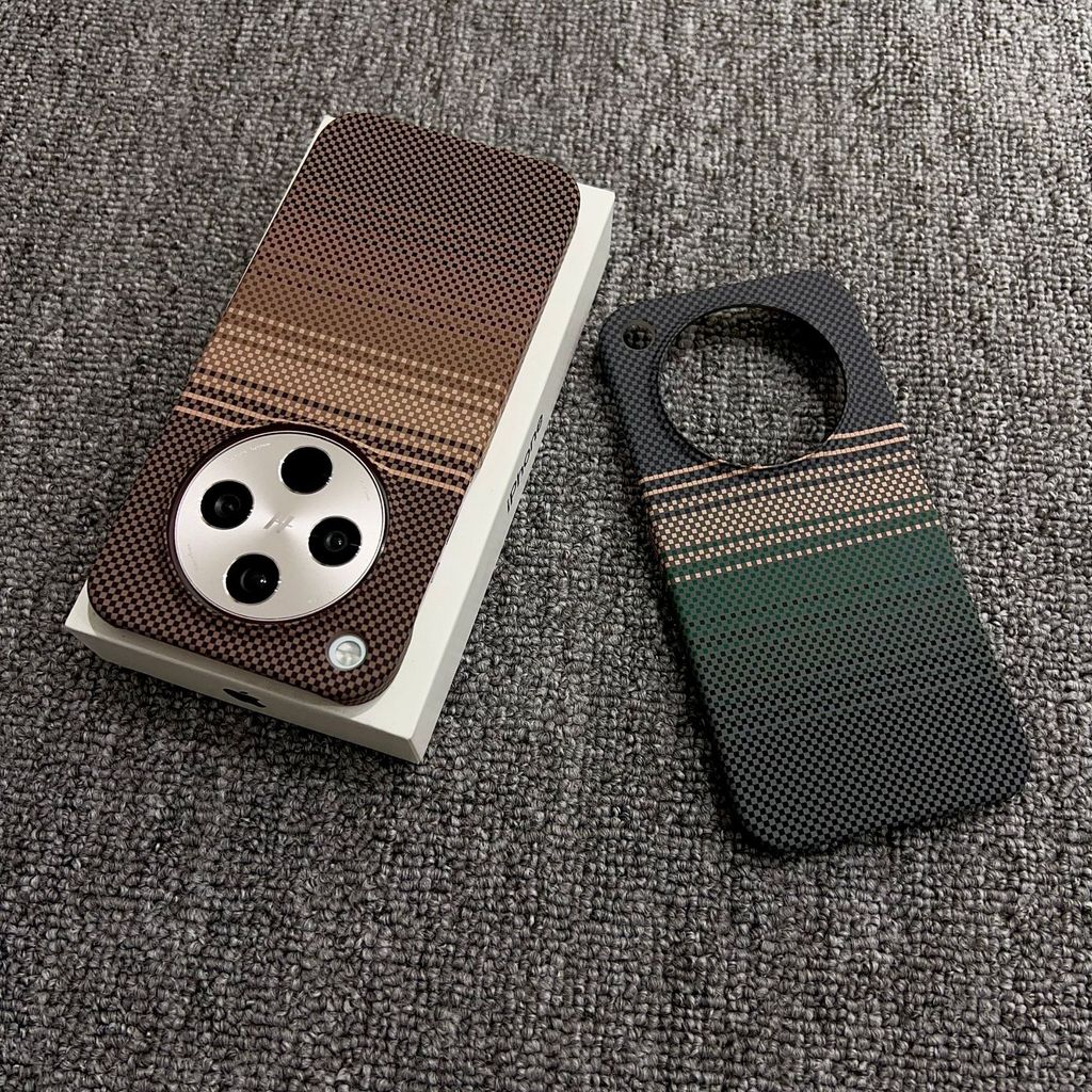 เหมาะสําหรับ OPPOFindx8Ultra เคสโทรศัพท์ Half-Pack รูปแบบคาร์บอนไฟเบอร์แม่เหล็ก FindX8s/X8pro เคสป้อ