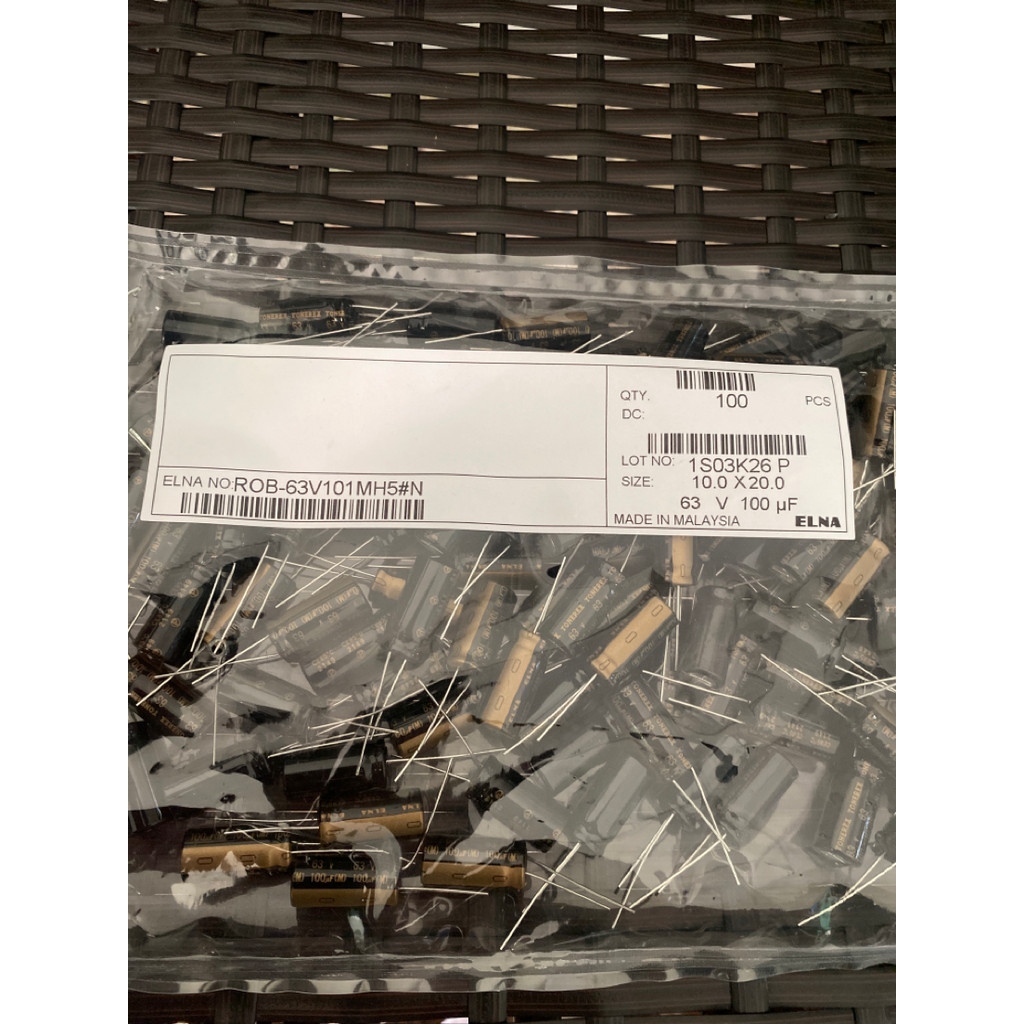 100UF 63V Japan Ina ELNA Capacitor 63V100UF 10 * 20 Tuner-TONEREX Copper Feet