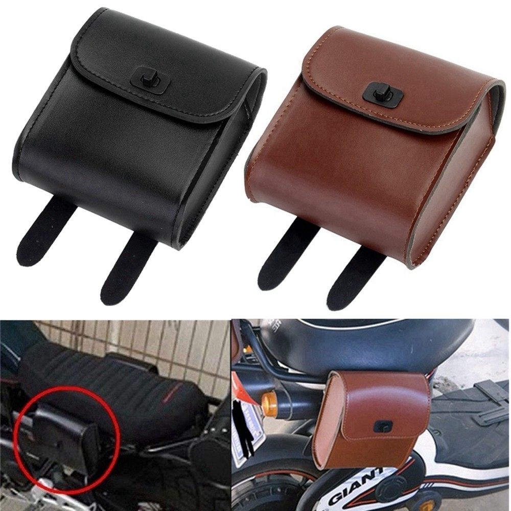 Universal รถจักรยานยนต์จักรยานกันน้ํา Saddlebag ด้านข้างกระเป๋าเดินทาง Handlebar เครื่องมือโทรศัพท์กระเป๋าสตางค์กระเป๋า Chopper Bobber Cafer Custom E-Bike สกู๊ตเตอร์ Moped Quad Dirt BIKE Cruiser