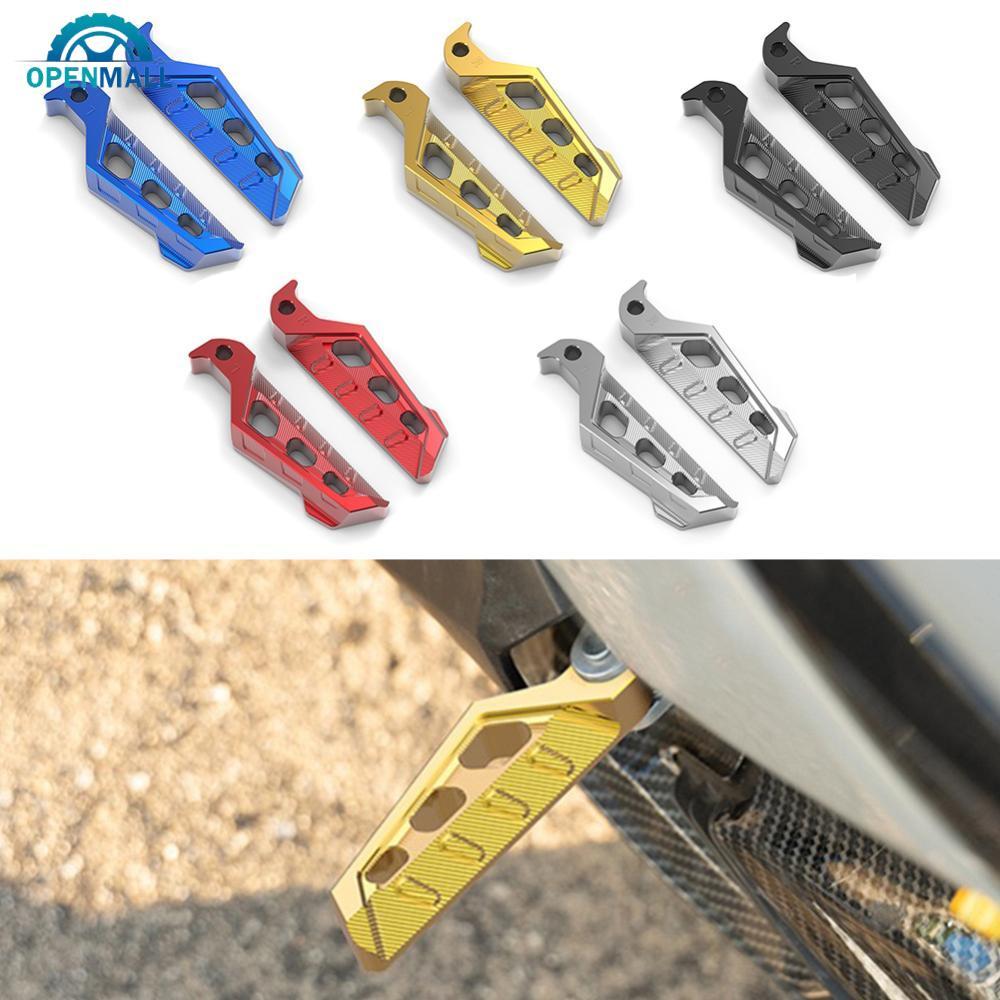 OPENMALL 2 ชิ้นรถจักรยานยนต์ด้านหลัง Footrests หมุดเท้าด้านหลังอลูมิเนียมสําหรับ NMAX155/XMAX300/NVX