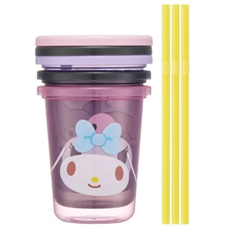 NEW เพิ่มลายปี 2026 Skater - Tumbler with straw 320ml. แก้วน้ำเด็กมีฝาปิด พร้อมหลอดดูดเซท 3 ใบ