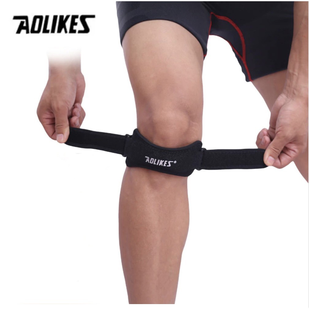 (1ชิ้น) AOLIKES สายรัดเข่า ใส่วิ่ง ออกกำลังกาย ป้องกันอาการปวดหัวเข่า ผ้ารัดเข่า บรรเทาอาการปวดเข่า ที่รัดพยุงหัวเข่า
