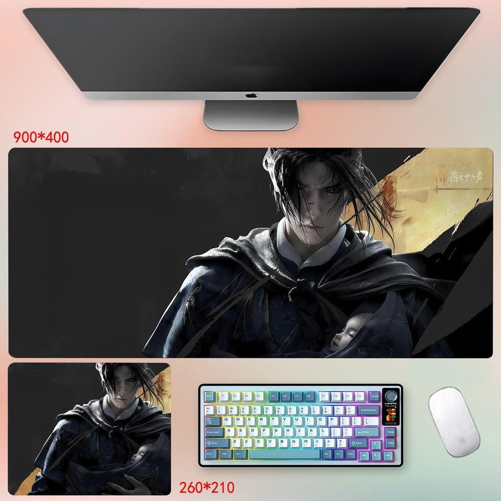 Where Winds Meet แผ่นรองเมาส์ - แผ่นรองโต๊ะสําหรับเล่นเกม Yanyun Shiliu Sheng ฐานกันลื่นหนา 3 มม.