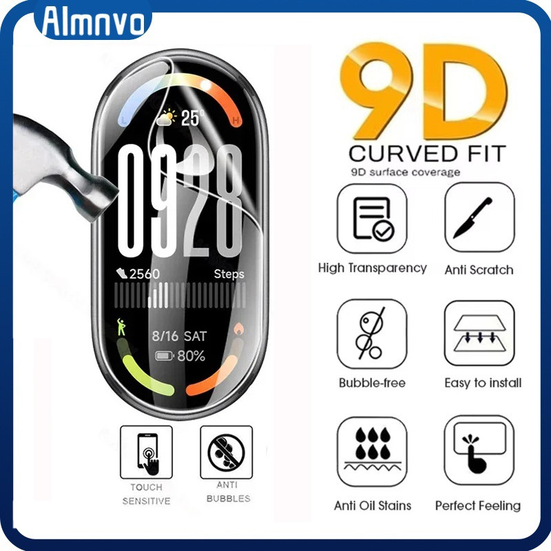 กระจกนิรภัย / ฟิล์มนุ่ม TPU for Smartwatch Xiaomi Mi Band 10 9 8อุปกรณ์ฟิล์มป้องกันหน้าจอ for Xiaomi
