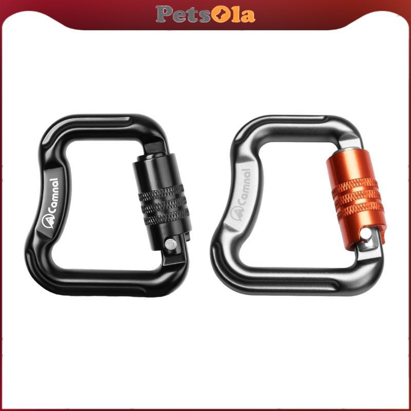 [PETSOLA] Carabiner ล็อก คลิปอลูมิเนียมสำหรับปีนเขาและการผจญภัยกลางแจ้ง