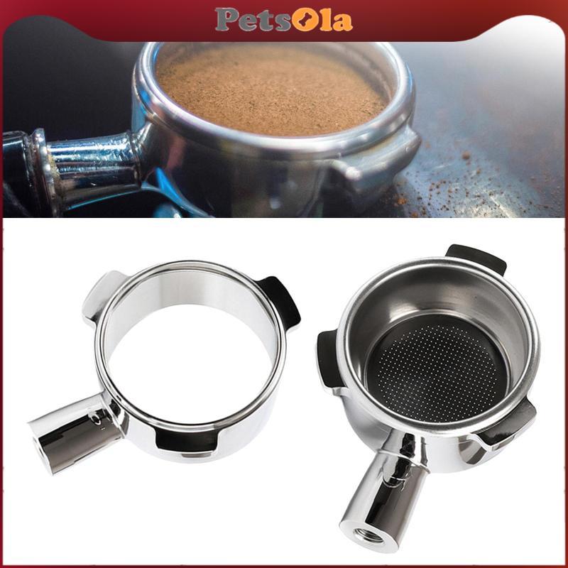 [PETSOLA] Bottomless Portafilter Head for Coffee, 304 Stainless Steel, Replacement, Barista Tool, Po