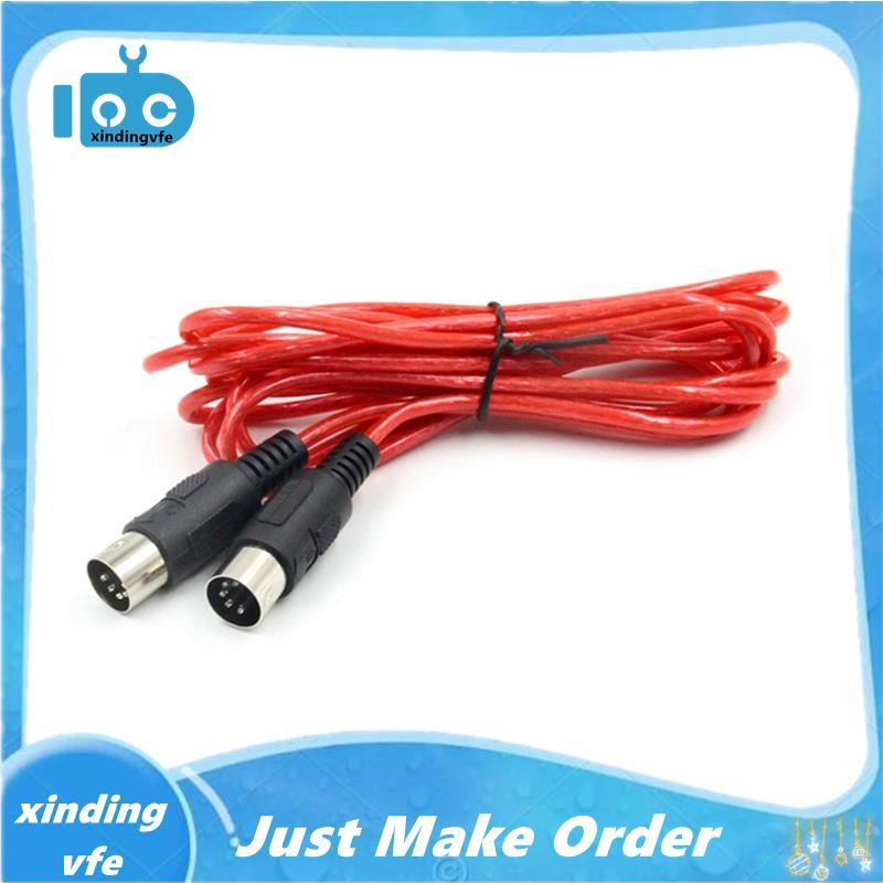 MIDI สายต่อ 5Pin ชายกับชาย MIDI สําหรับเปียโนไฟฟ้ากีตาร์เครื่องมือ PC สาย 5M