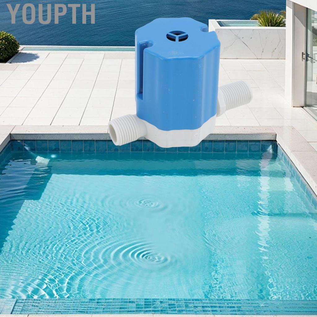 youpth Matybobe วาล์วควบคุมระดับน้ำ 1/2 นิ้วด้ายฝังตัวสระว่ายน้ำลอยอัตโนมัติ (Side Inlet)