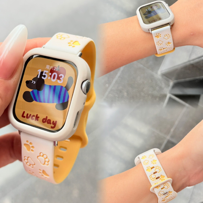 แมวน่ารัก Paw สายซิลิโคนสําหรับ Huawei Watch Fit 4 4 Pro สมาร์ทวอท์ชนุ่มสบายสายรัดข้อมือสําหรับ Huawei Watch Fit 3