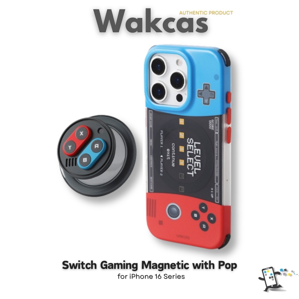 Wakcas Switch Gaming with Pop เคสสำหรับ iPhone 17 Series และ iPhone 16 Series