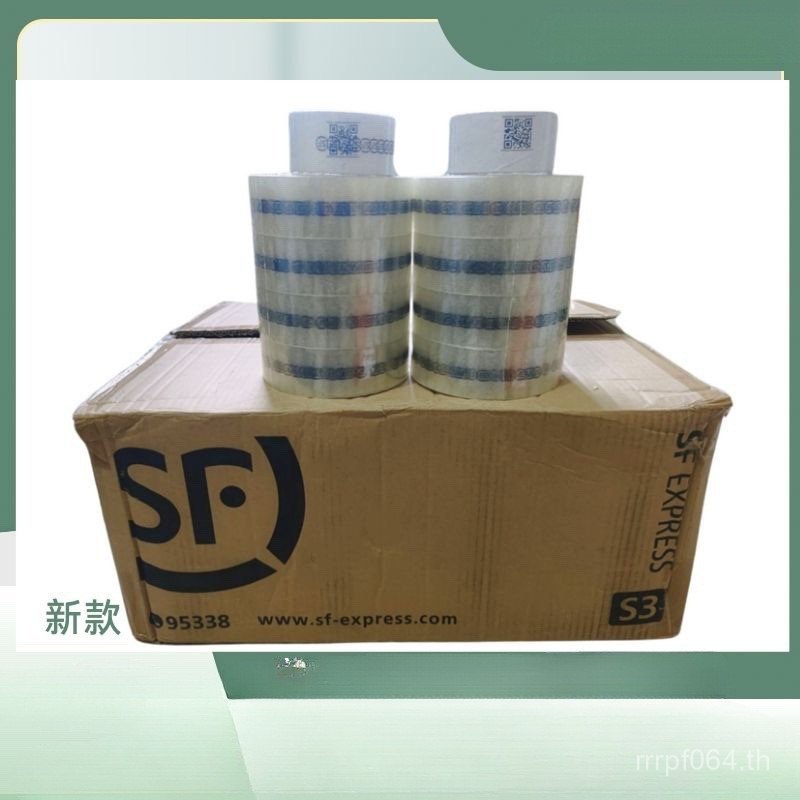 พร้อม SF โปร่งใส Express บรรจุภัณฑ์ปิดผนึกโลโก้เทปบรรจุภัณฑ์ SF เทปม้วนขนาดใหญ่ความหนืดสูง Express M
