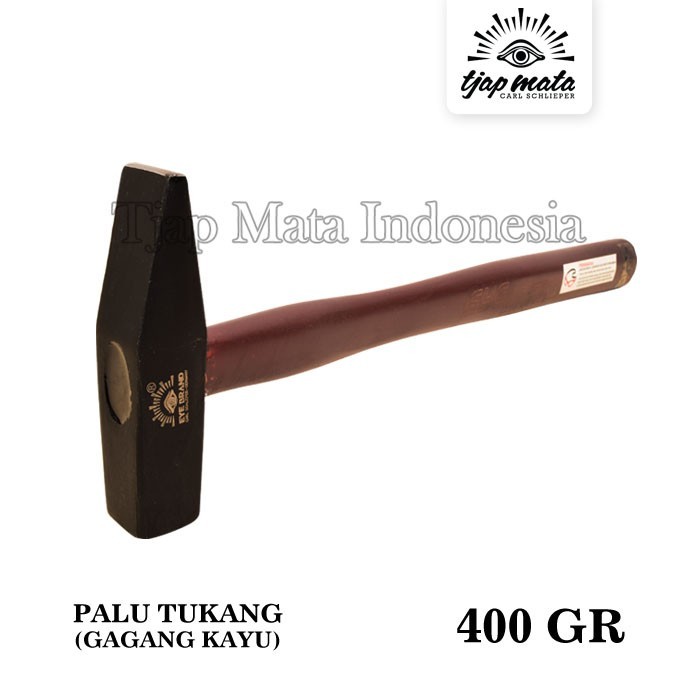 TJAP MATA / CAP MATA ค้อนสําหรับช่างไม้ด้ามไม้ 400 gr