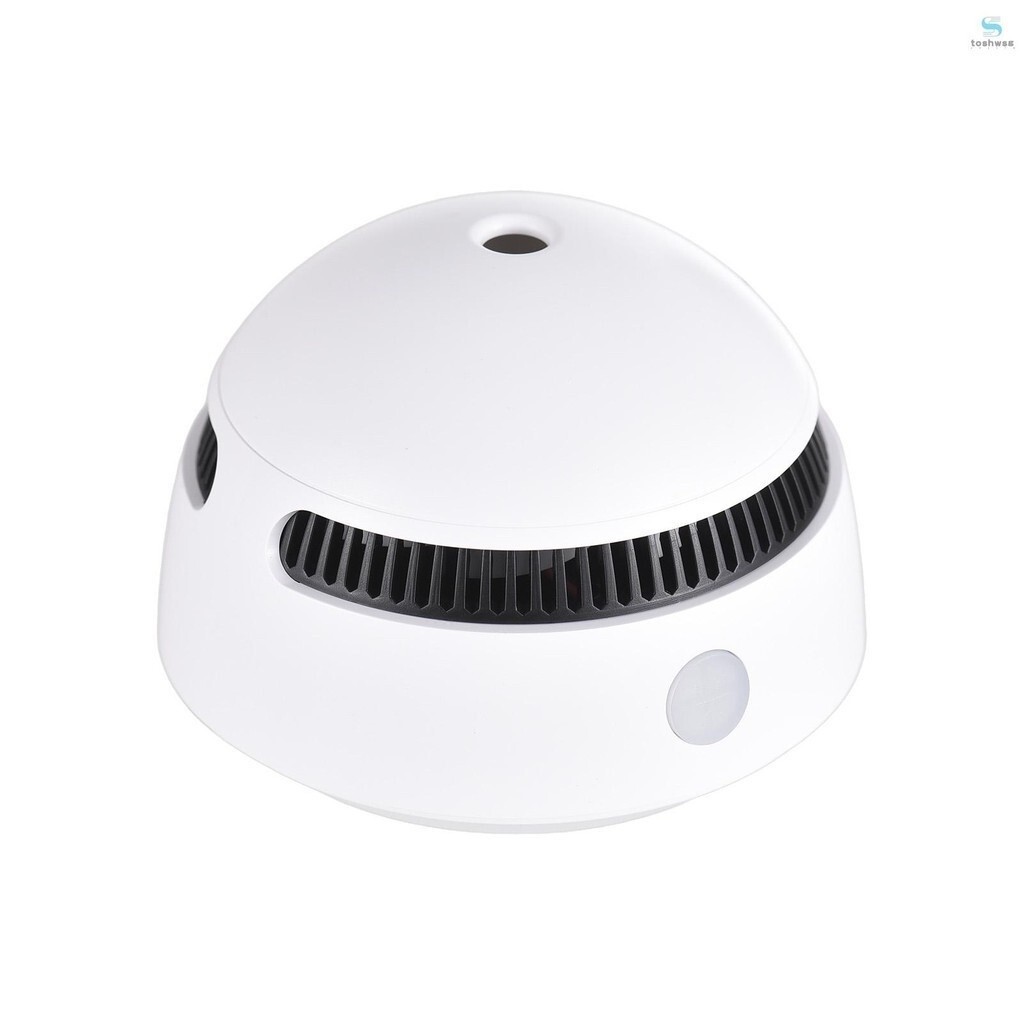 （topshowm1）2.4G WiFi Smart Smoke Detectors Sound Light Alarm Low Battery Warning Smoke Alarm Detecto