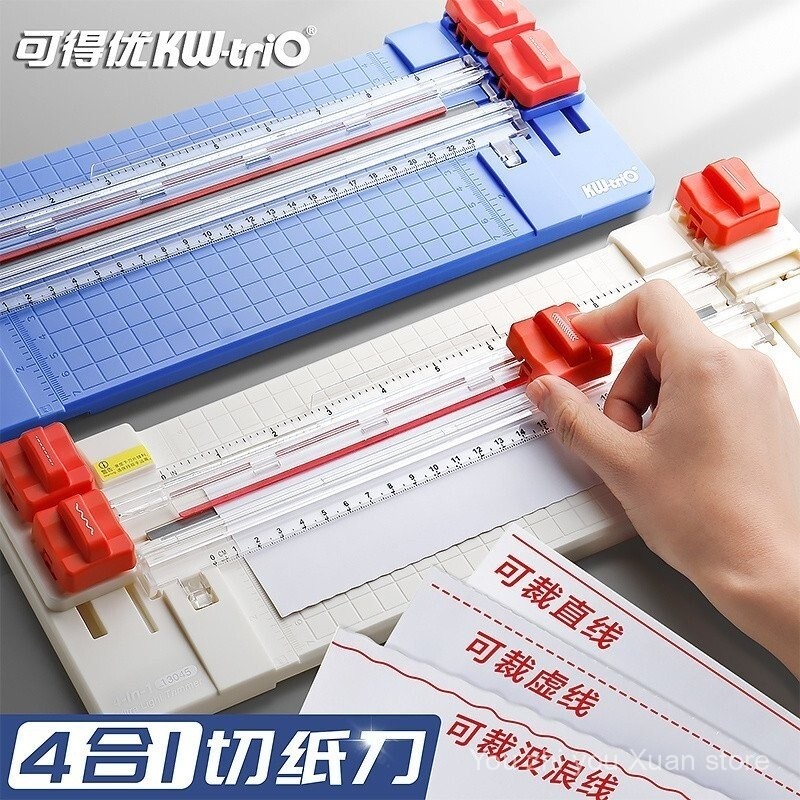 Kedeyou Dotted Line Hob Small FourinOne Paper Cutter Lace Paper Cutter Handbook Cutter Photo Cutter 