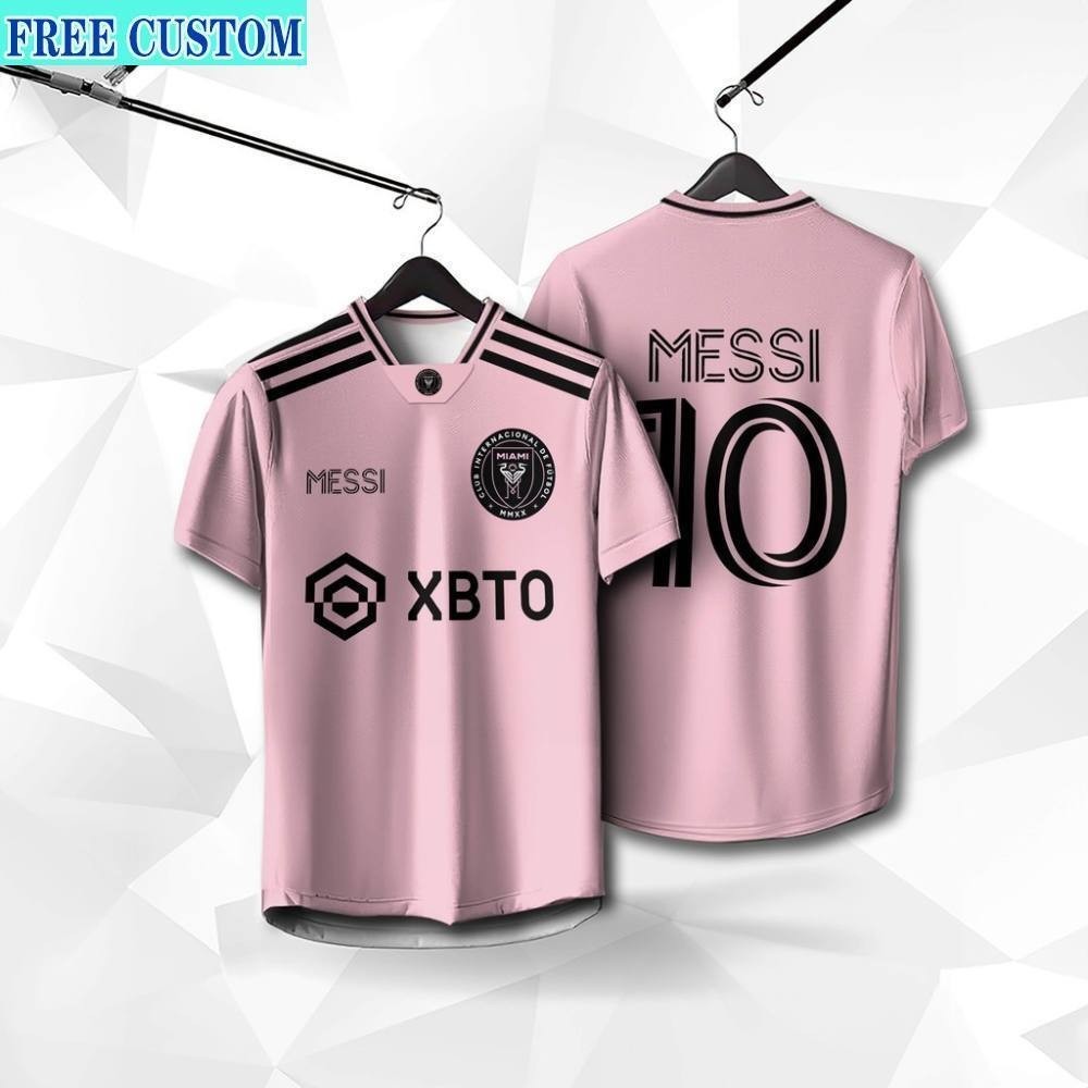 เสื้อทีมบ้าน MLS Miami ฤดูกาล 2024-2025 พร้อมเลือกเบอร์ ชุดแขนสั้น 10 ชิ้น