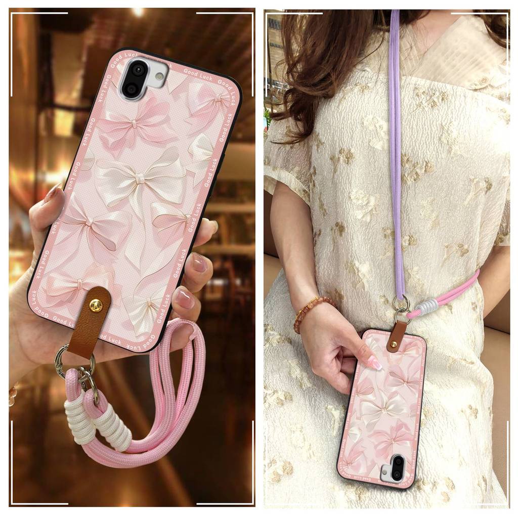 กันกระแทกปกหลังเคสโทรศัพท์สําหรับSharp Aquos R2/SHV42/SH-03K Graffiti Lanyardป้องกันฝุ่นป้องกันสกปรก