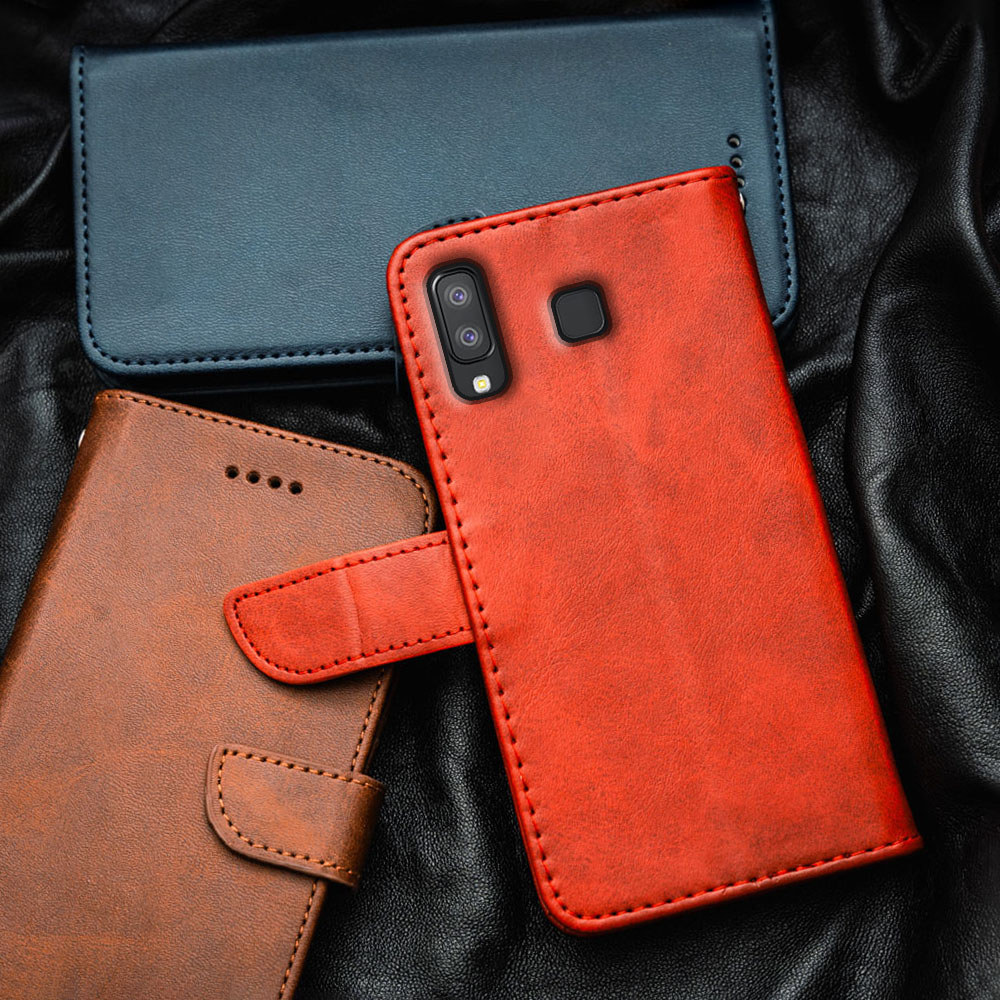 Samsung Galaxy A8 Star A9 SM-G885F G8850 G885Y G885S G8858 พรีเมี่ยมหรูหราหนัง Flip-Top เคสโทรศัพท์ก