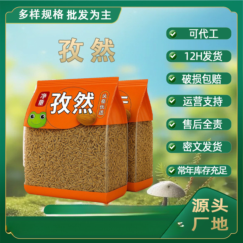 [คลังสินค้าพร้อม] Xinjiang Cumin Commercial Cumin Half-Granule Half-Broken Freshly Ground แท้ Granul