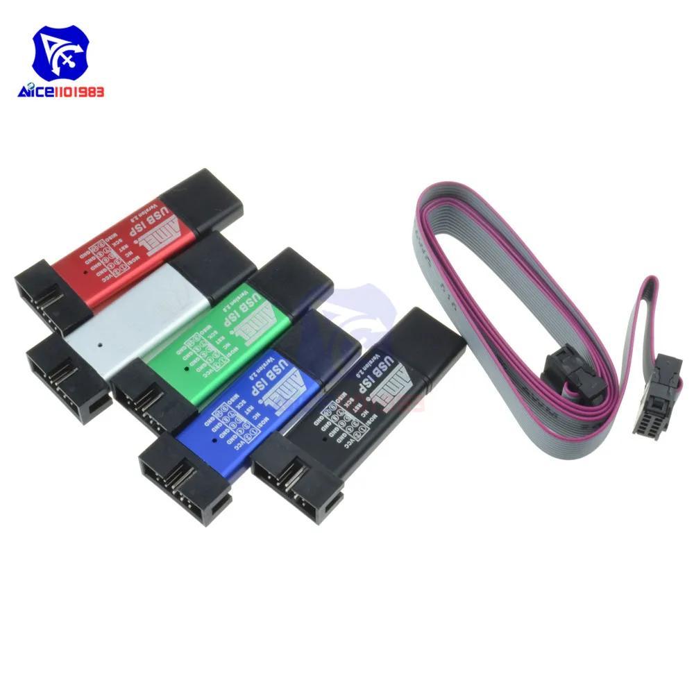 Diymore USBASP USBISP ISP โปรแกรมเมอร์ Downloader สําหรับ Arduino 51 ATMEL AVR สนับสนุน 64 บิต Win7 