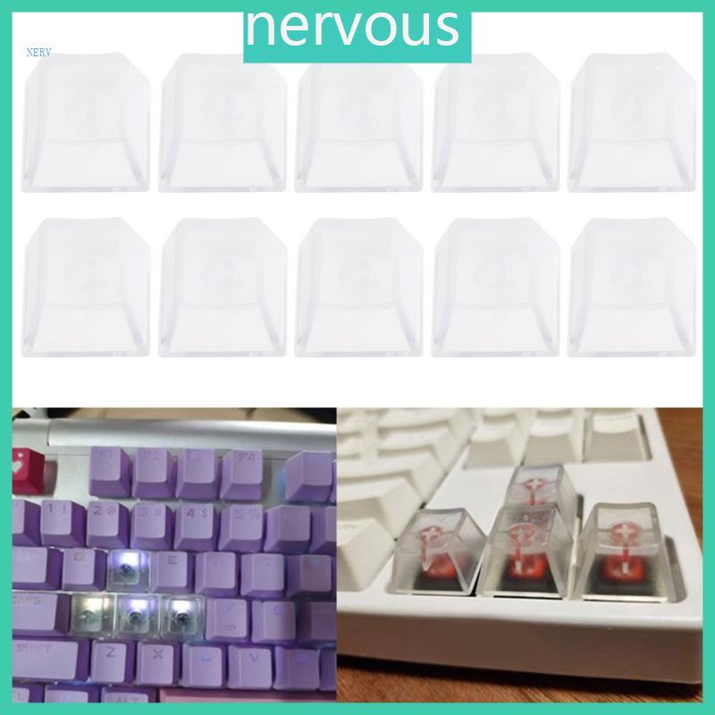 NERV โปร่งใส Keycap R4 ความสูงหนา ABS Backlit Keycap ชุด Matte Backlit Keycap สําหรับคีย์บอร์ดแบบกลไ