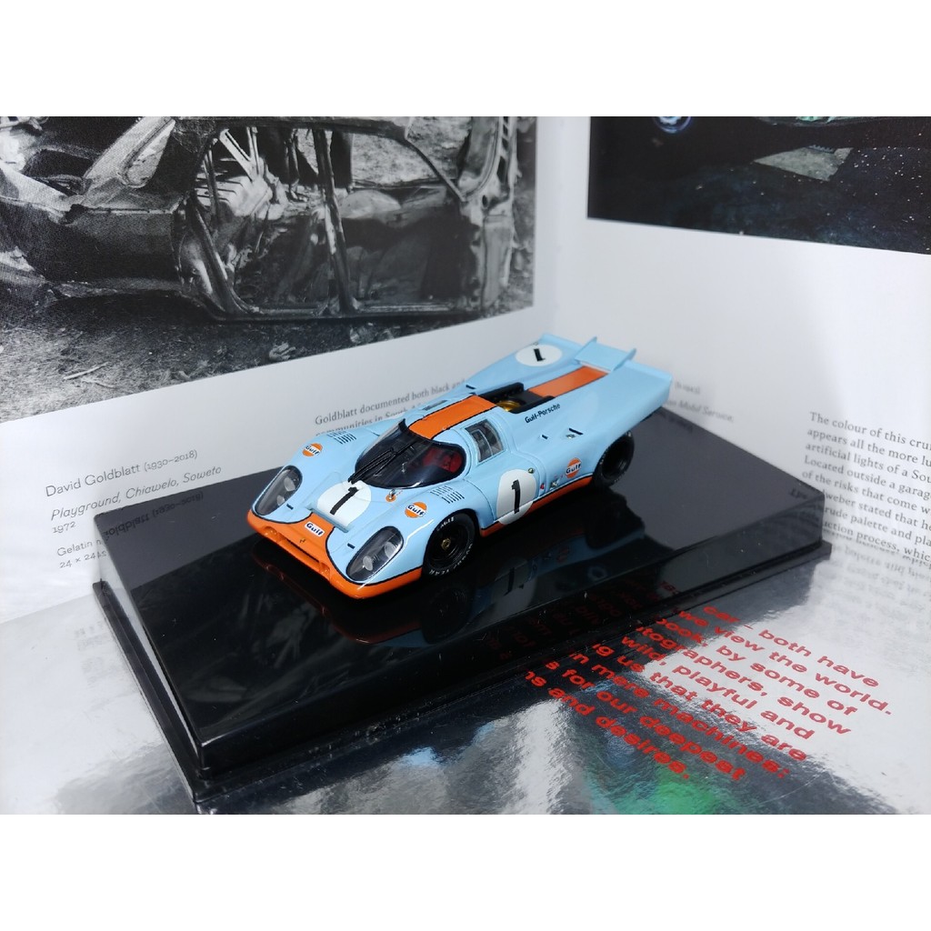 Bay Oil Autoart Autoart Porsche 917K หางสั้นแสดง 1970 Detona 24 ชั่วโมงความอดทน Saiyan Army 1/43 Aut