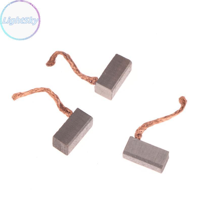 LightSky 4PCS DIY อุปกรณ์เสริม 6x6x12 มม.มอเตอร์ไฟฟ้าคาร์บอนแปรงเครื่องมือ Blower พัดลมแปรง TH