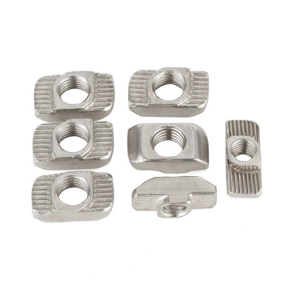มาตรฐานยุโรป t-nut ชุบนิกเกิลประเภทเรือ t-nut t-block M3/M4/M5/M6/M8FWM