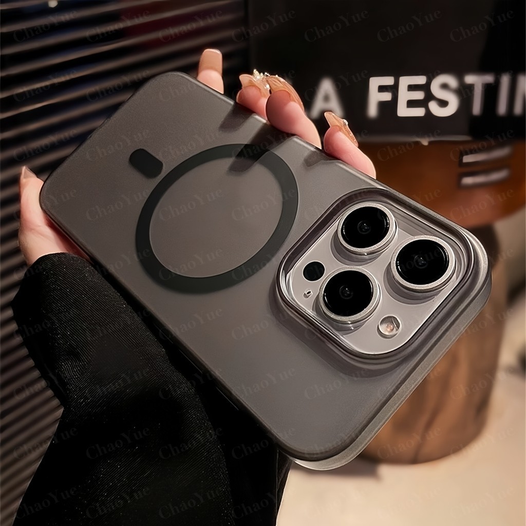 เคสโทรศัพท์ไร้สายแม่เหล็กหรูหราสีด้าน Desert Titanium AG แบบ Frosted รองรับ iPhone 11 12 13 14 15 16 17 Pro Max AIR Plus แข็งแรง กันกระแทก โปร่งใส บางพิเศษ พร้อมบัมเปอร์ ปกหลัง ดีไซน์สวยงาม ราคา ถูกที่สุด ดีลบีเคเค แกลเลอรีภาพที่ 5