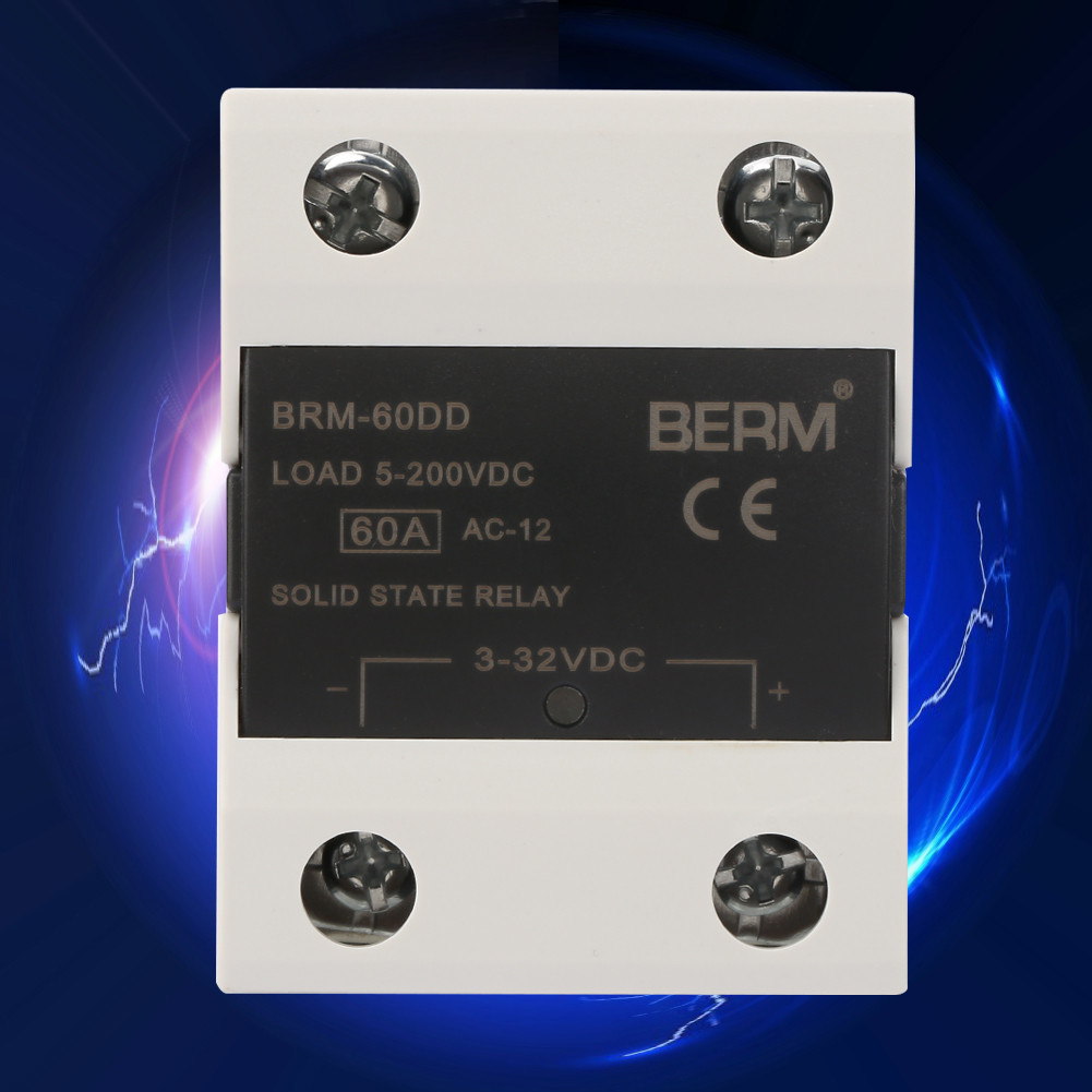 Stylish365 Famus DC Control การสื่อสาร SSR Solid State Relay 3-32V BRM-60DD/80DD/100DD(BRM-80DD)
