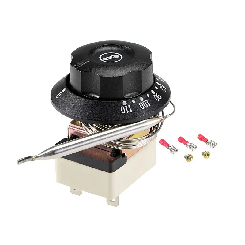 1NO 1NC 250V 16A 30-110C 0-300C 50-400C สวิตช์ควบคุมอุณหภูมิ Capillary Thermostat สําหรับเตาอบตู้เย็