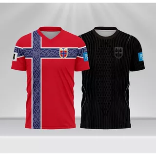 Norwegia Jersey 2026 Home Away เสื้อฟุตบอล Breathable Ready Stock